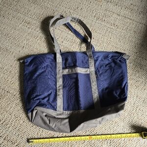 Samsonite Navy Blue And Tan Yacht Travel Tote